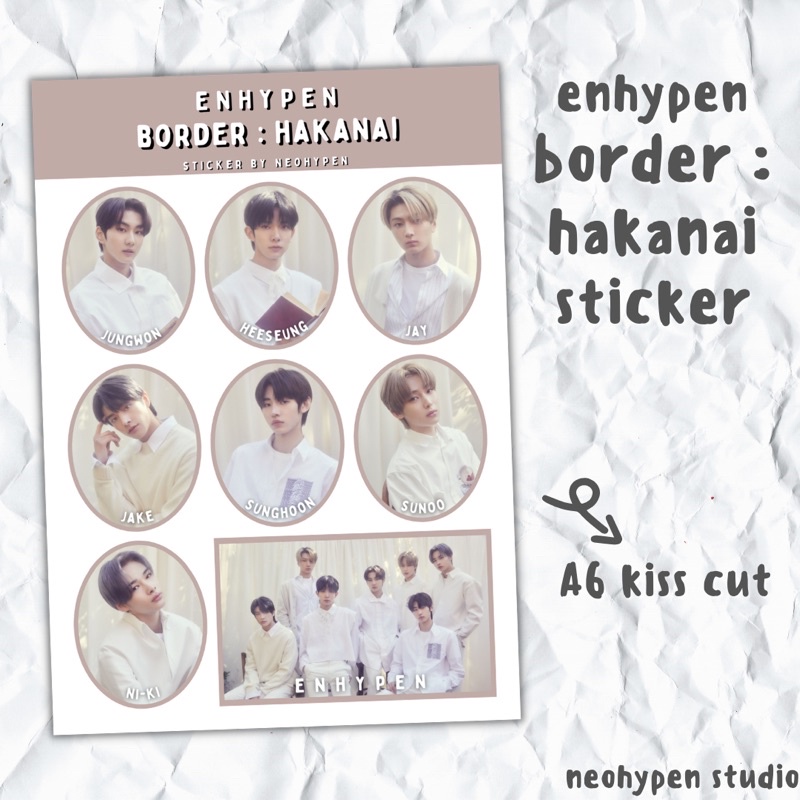 ENHYPEN BORDER : HAKANAI STICKER