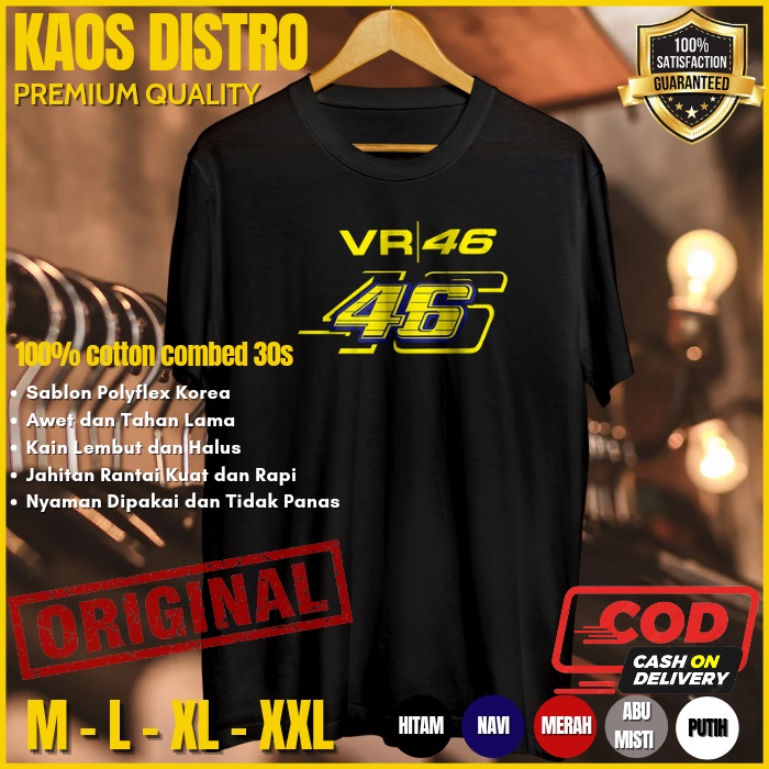 Kaos Racing Otomotif Baju Distro Original Tshirt Pria Dewasa Branded Cowok Cewek Kekinian Import VR 