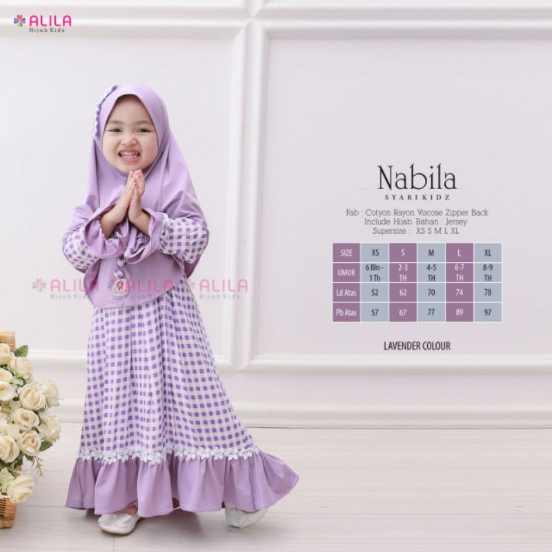 Baju anak perempuan Syari Nabila kids