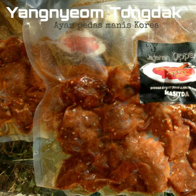 

Makanan Korea Yangnyeom Tongdak, Ayam Pedas Manis Korea