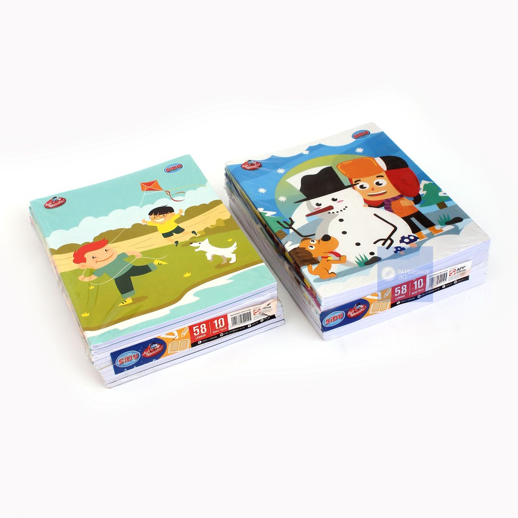 SIDU - Buku Tulis 58 Lembar - Pack-3