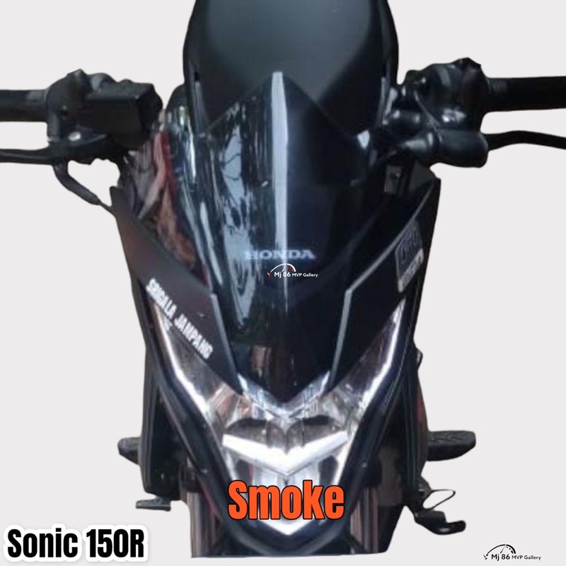 Visor Honda Sonic 150R Model Jenong Smoke Hitam Bening