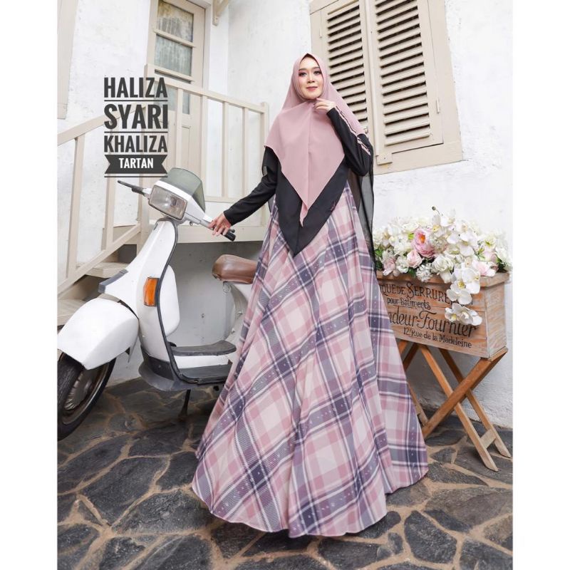 Gamis Haliza Tartan