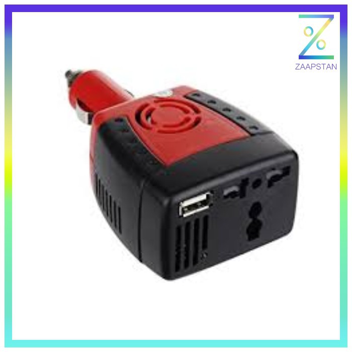 Taffware Power Car Inverter 150W 220V AC EU Plug 5V USB Charger - T150