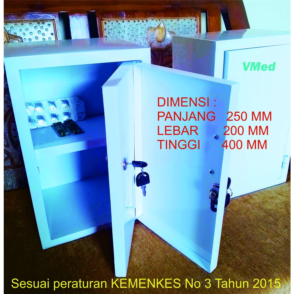 lemari narkotika untuk apotek