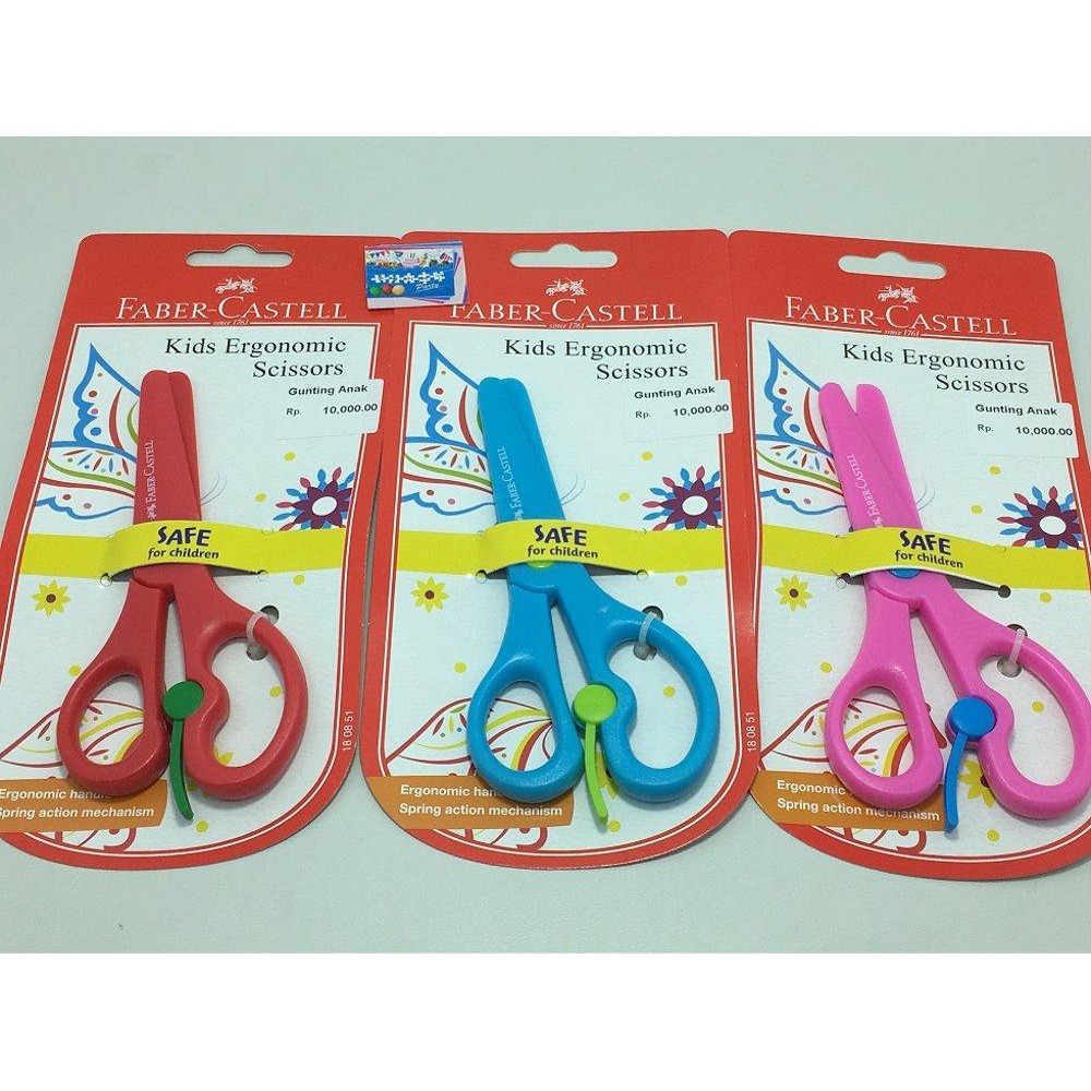 

FABER CASTELL GUNTING ANAK PLASTIK ERGONOMIS BAGUS MURAH KUALITAS s