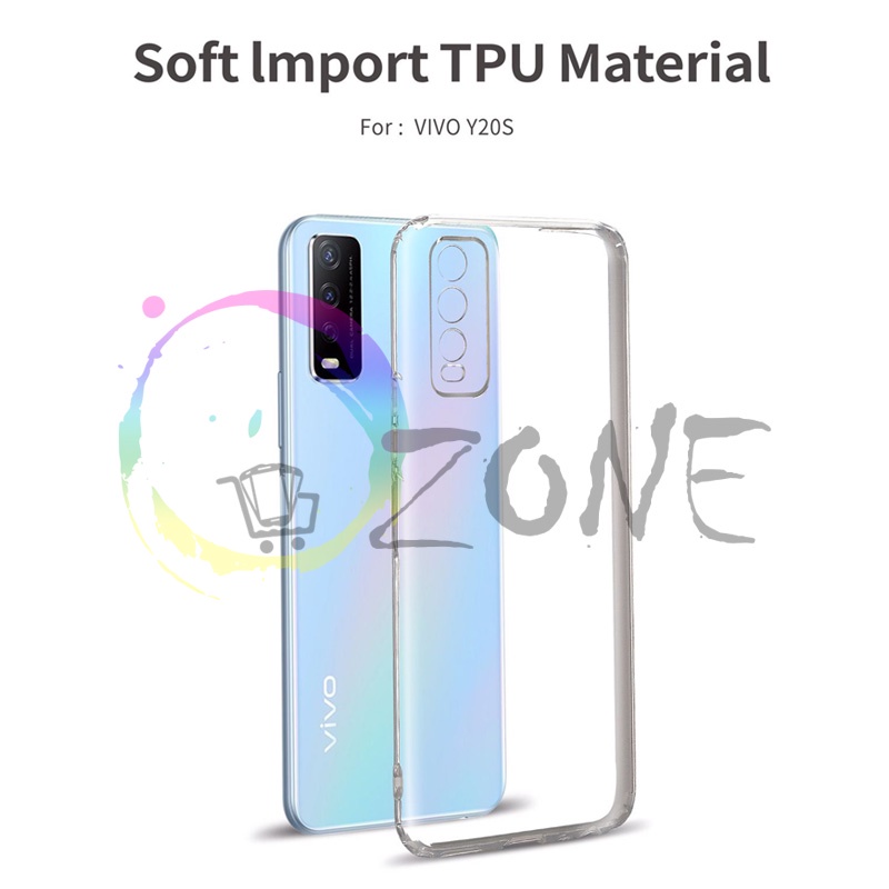 SOFTCASE TRANSPARAN VIVO Y20 Y20S Y12S PREMIUM CLEAR SOFT CASE