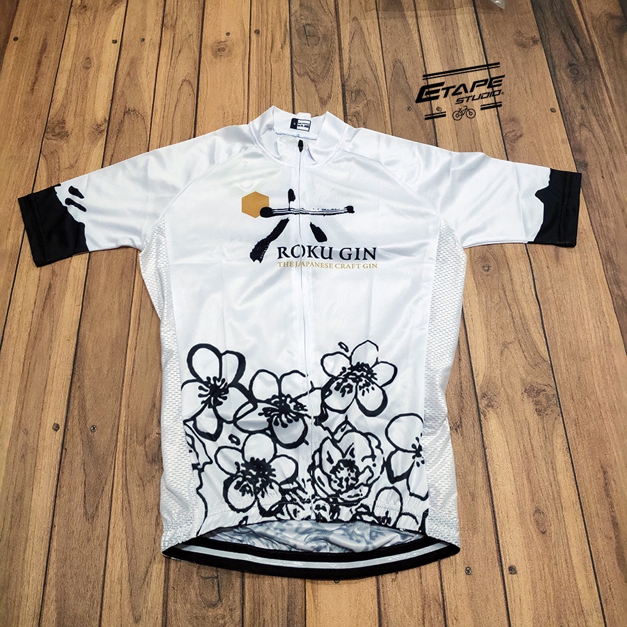 Jersey Road Bike Rokujin White Baju Sepeda Fit