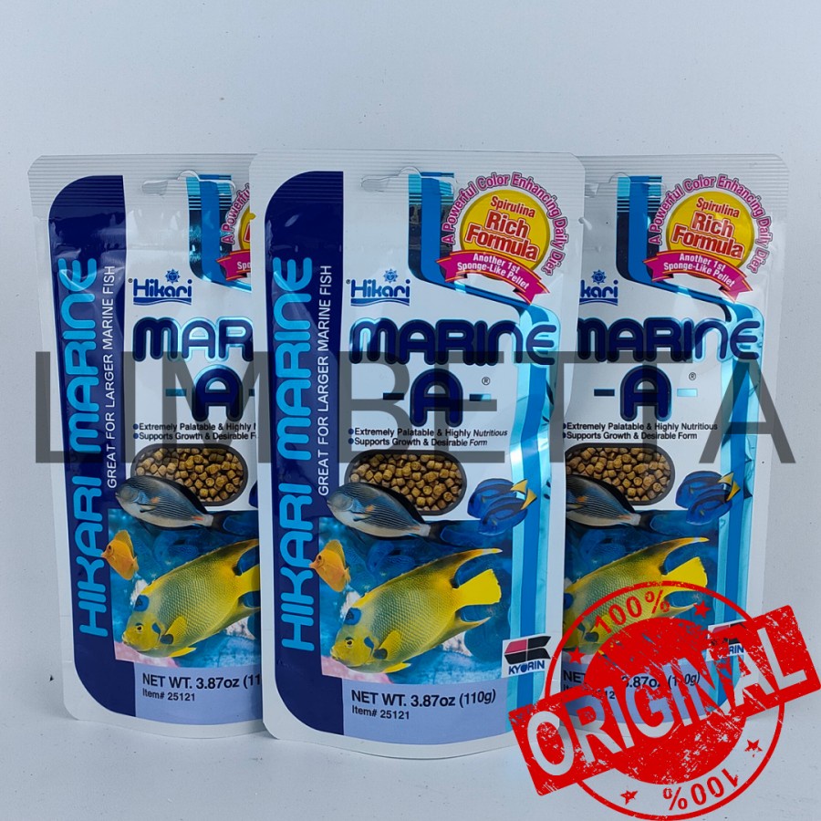 HIKARI MARINE A 110 GRAM / MAKANAN IKAN LAUT BESAR , PELLET IKAN