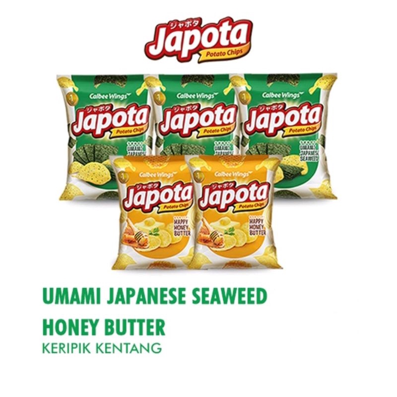 JAPOTA POTATO CHIPS RENCENG 10 x 14 GR