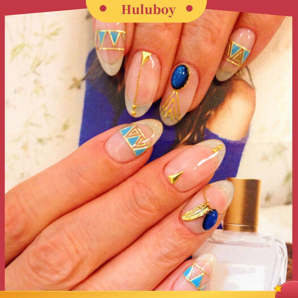 Huluboy Huluboy♡ Stiker Kuku Motif Tulisan Untuk Dekorasi Manicure DIY