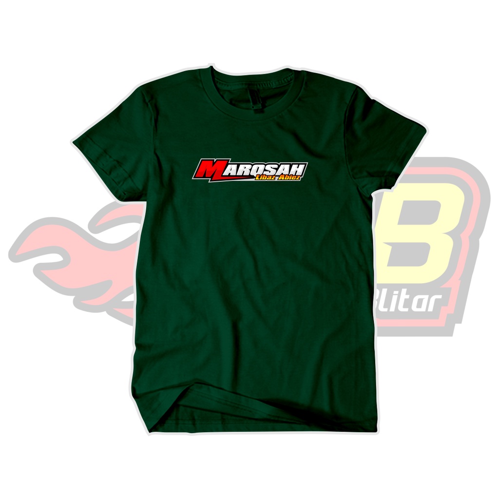 Kaos Marqsah Libaz Abiez Merah Katun Combed Distro Unofficial