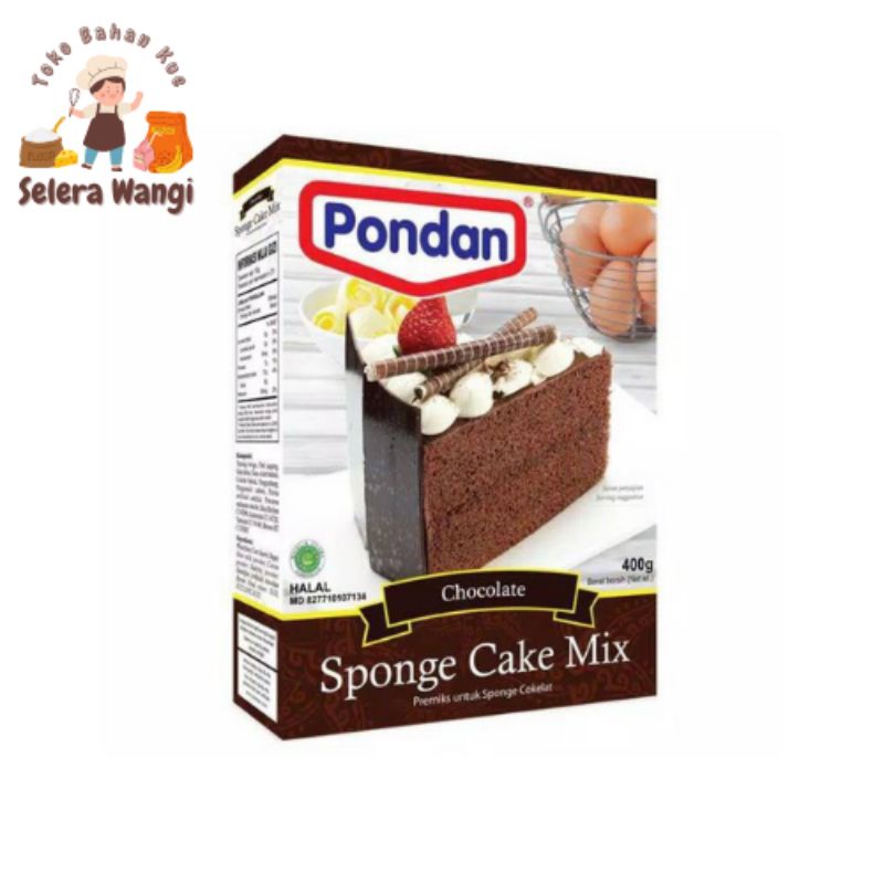 

PONDAN SPONGE CAKE MIX COKLAT 400 Gr (Chocolate)