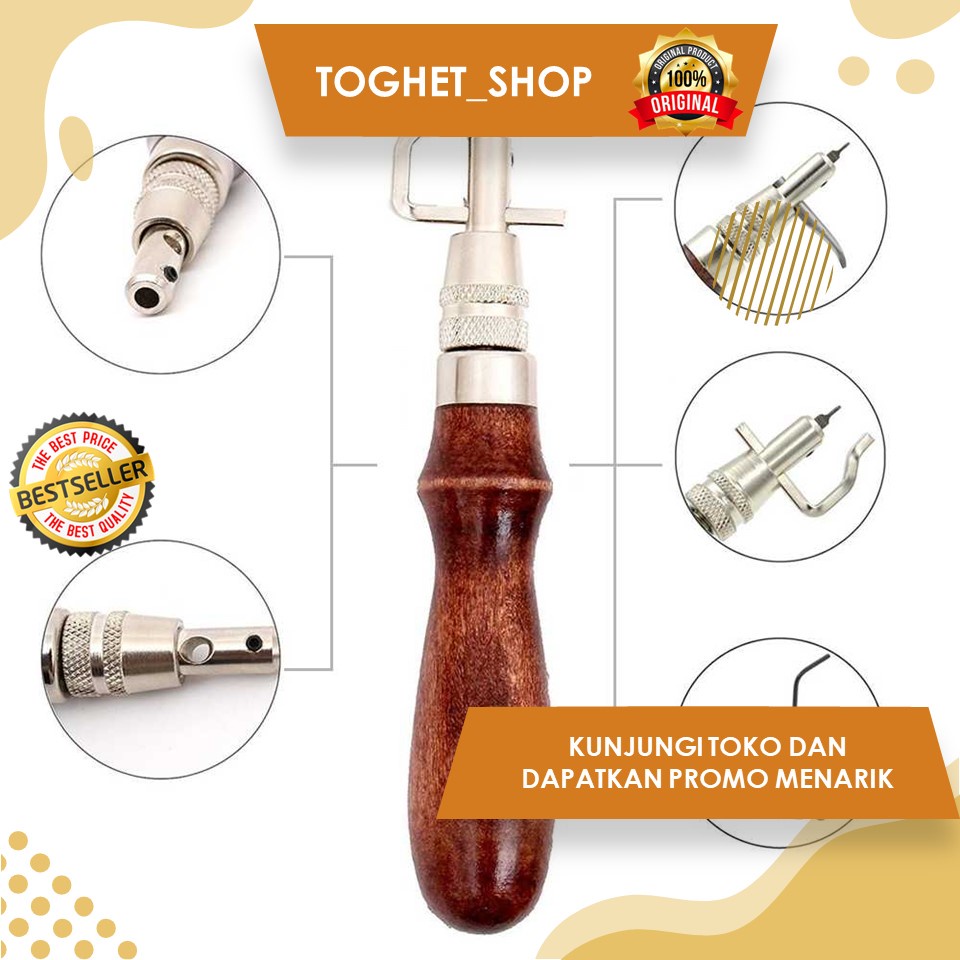 

Alat DIY Kulit Set 7 In 1 Alat Potong Ukir Dan Jahit Kulit Dengan Nyaman Cocok Untuk Pengrajin