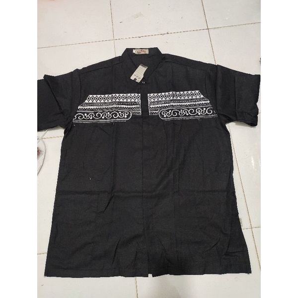 BAJU KOKO JUMBO WARNA BORDIER UKURAN 3L ll 4L