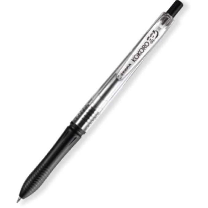 

￼Zebra Kokoro Gel Pen 0.5 Black / Blue Black