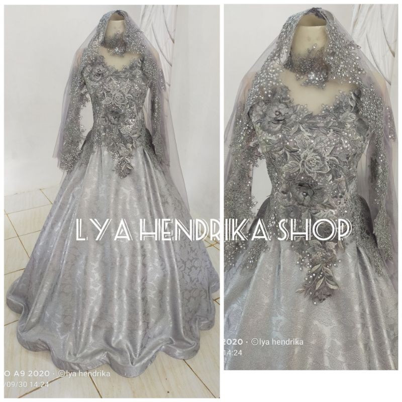 Baju pengantin jaguar 3D+kerudung