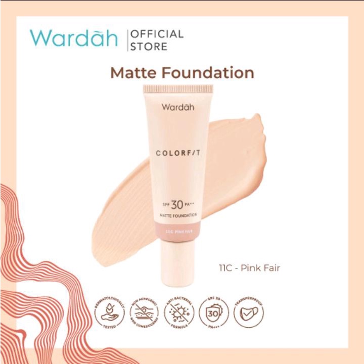 Wardah colorfit matte foundation