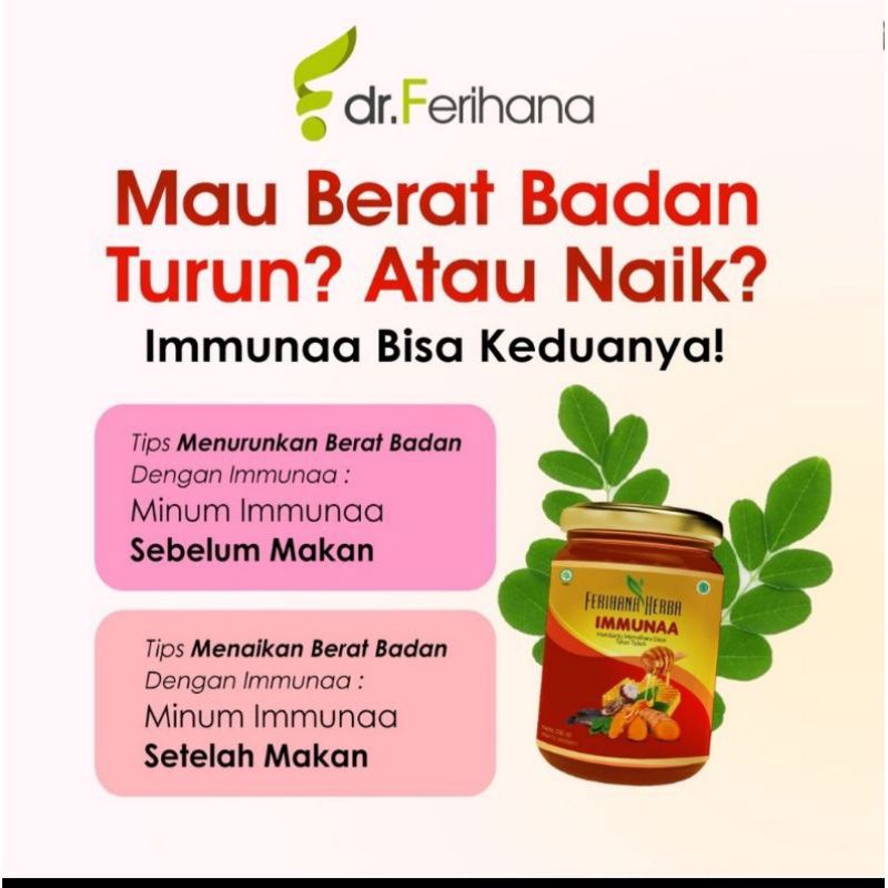 

MADU IMMUNA DR. FERIHANA - MAU BERAT BADAN NAIK ATAU TURUN