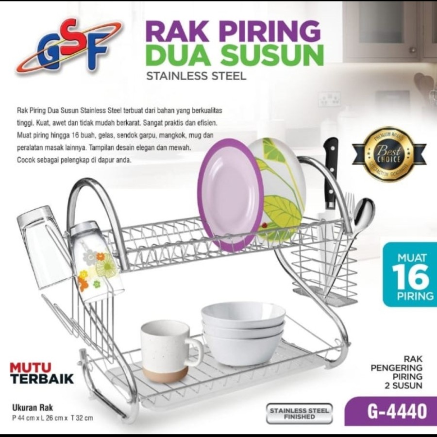 Rak Piring Stenles Gsf G-4440