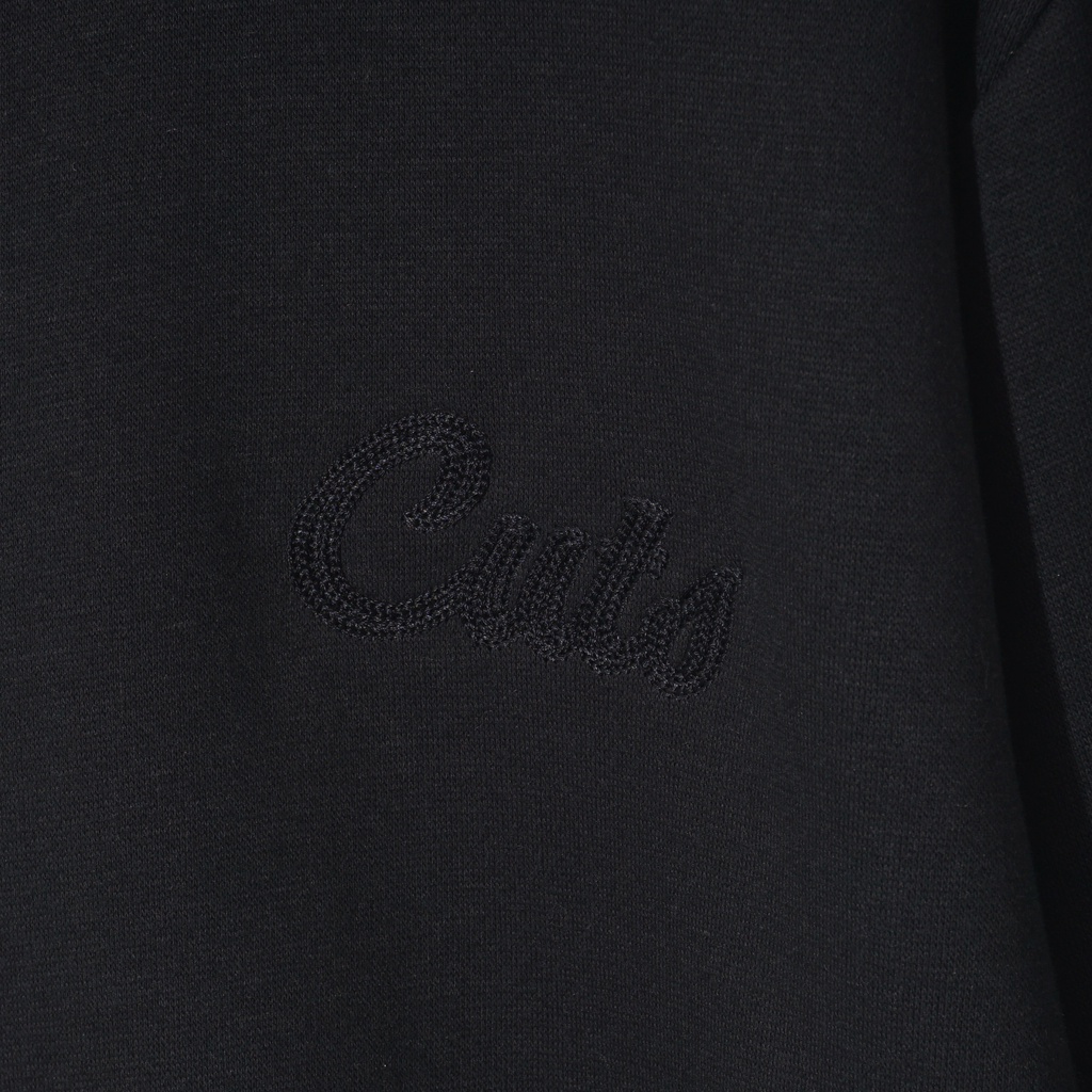 CUTS CREWNECK RICAMO BLACK