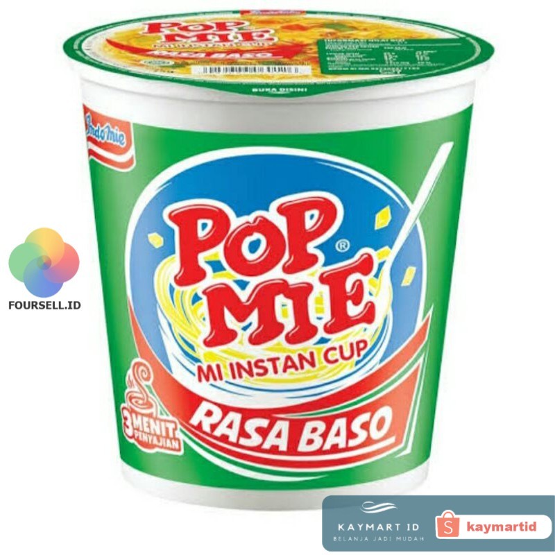 

Indofood - Pop Mie Besar Rasa Baso mi instan kuah rasa bakso mie PopMie Mi Instan Mi Indomie