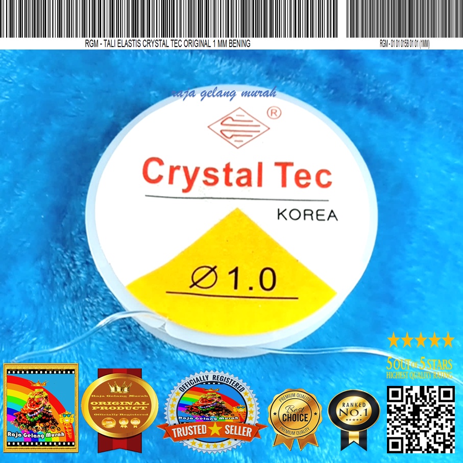 

RGM Tali Elastis Crystal Tec Original 1 mm Bening