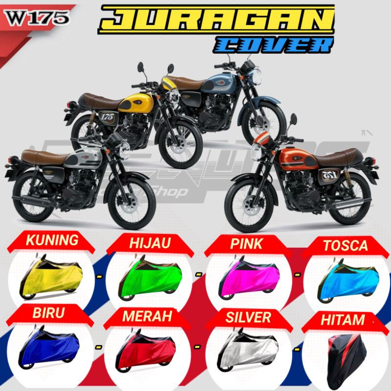 Body Cover Motor Sarung Motor W175 Kawasaki w175