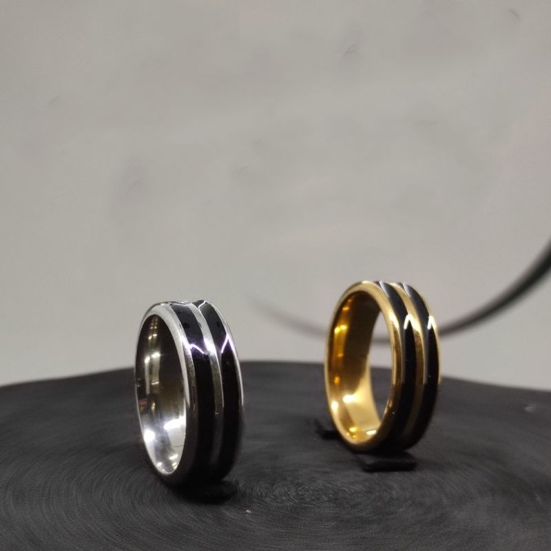 Cincin Fashion Titanium Antikarat Selamanya Pria dan Wanita