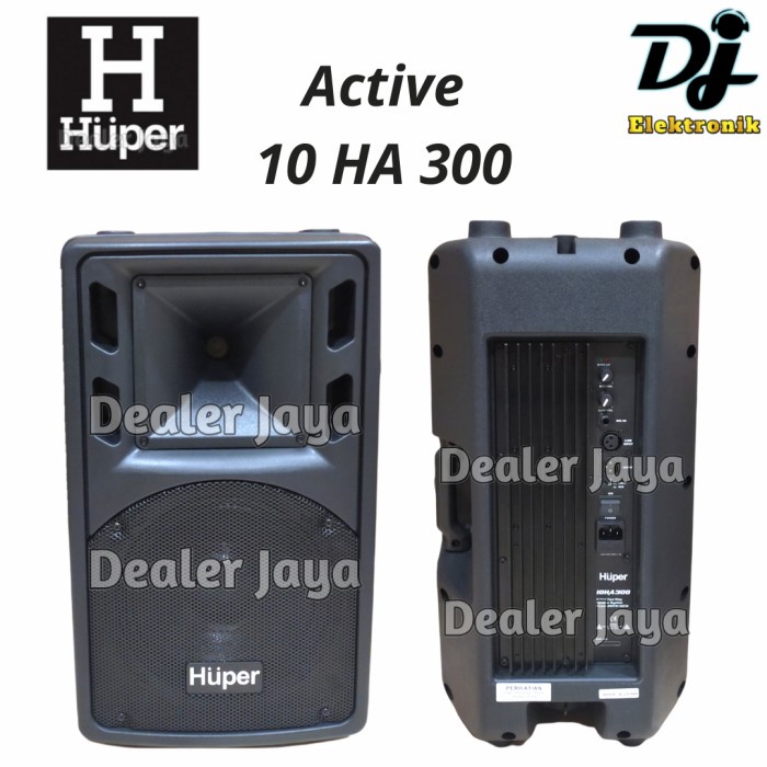 Speaker Aktif Huper 10HA300 / 10 HA 300 - 10 inch