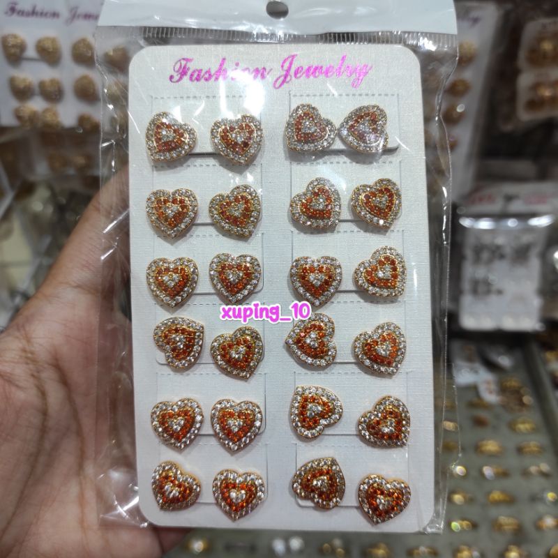 anting tusuk terbaru wanita permata cantik 1 Pcs