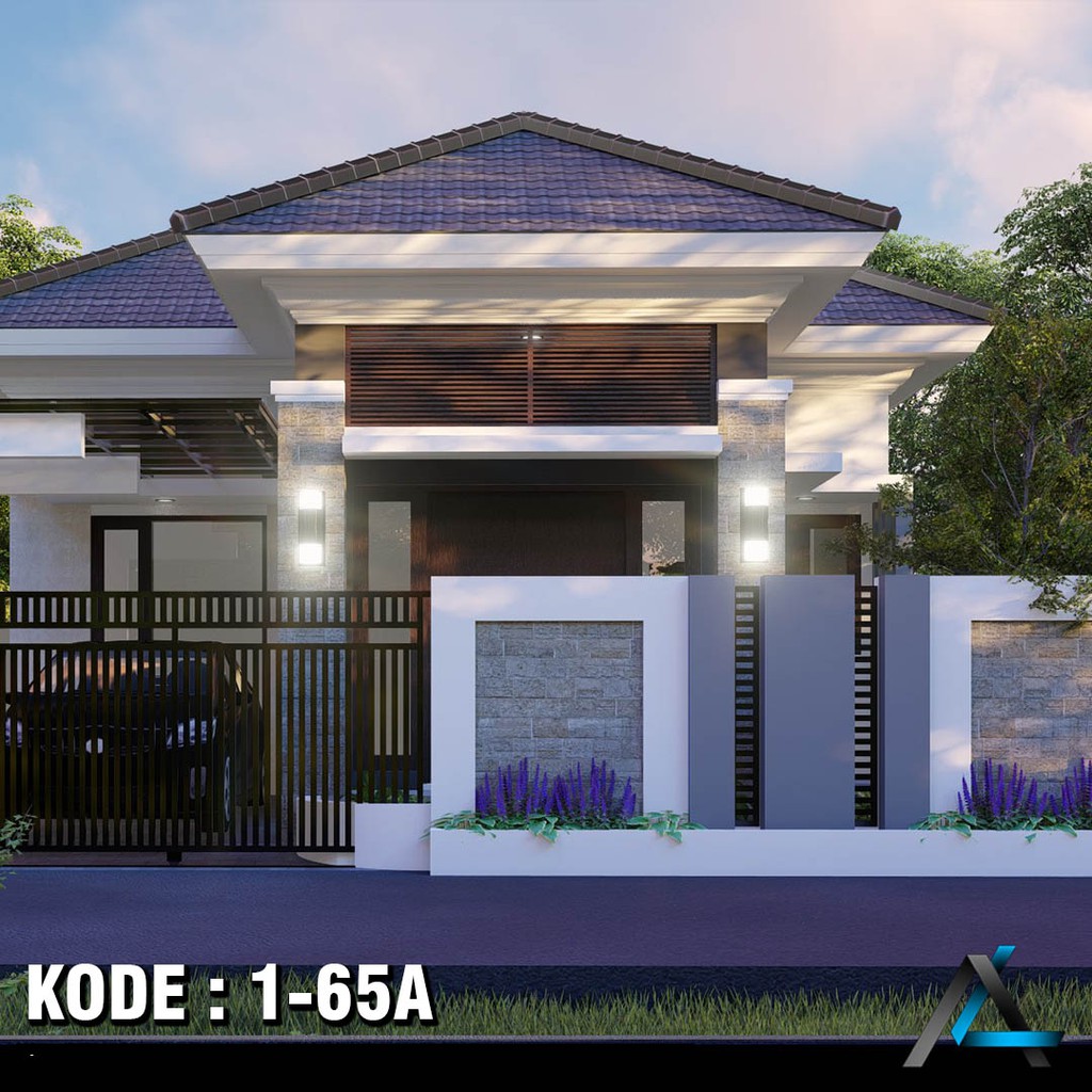 DESAIN RUMAH UK. 10 X 16 M (Kode 1-65A) - ARSIKA DESAIN