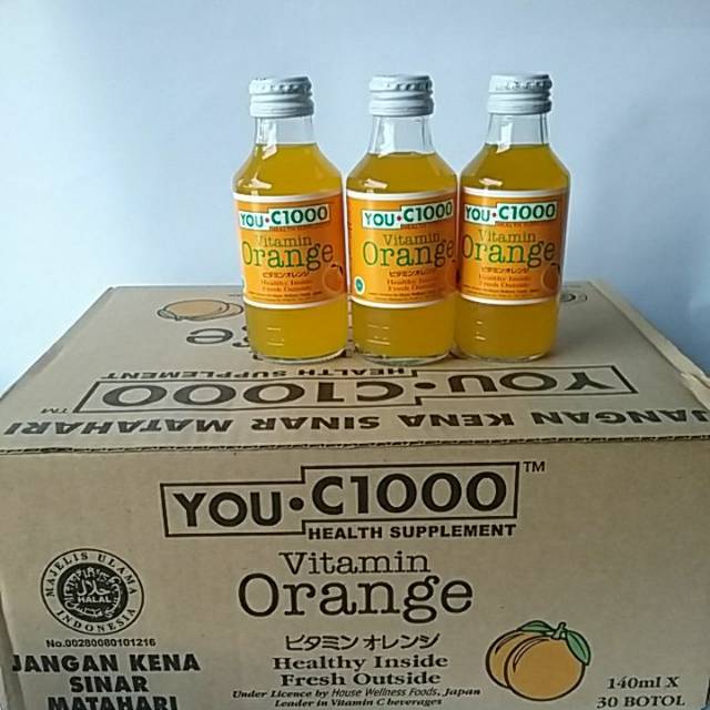 You C 1000 Orange 1 Box 1 Karton 1 Dus Isi 30 Botol Promo Shopee Indonesia