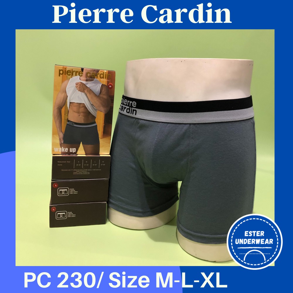 Celana Boxer Pria PIERRE CARDIN  PC 230 ISI-2 PCS harga terjangkau