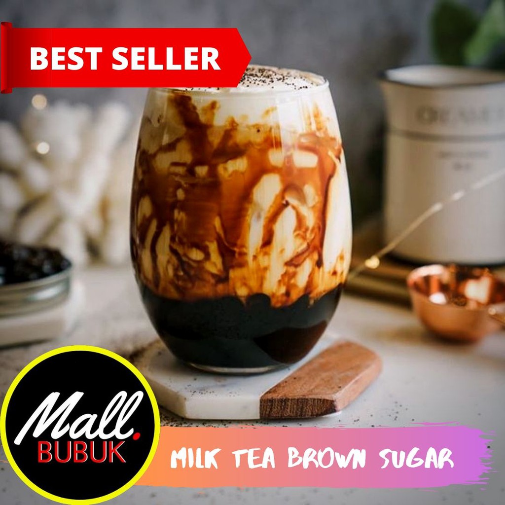 

Bubuk Minuman Rasa MILK TEA BROWN SUGAR 1Kg - Serbuk Powder MILK TEA BROWN SUGAR 1Kg