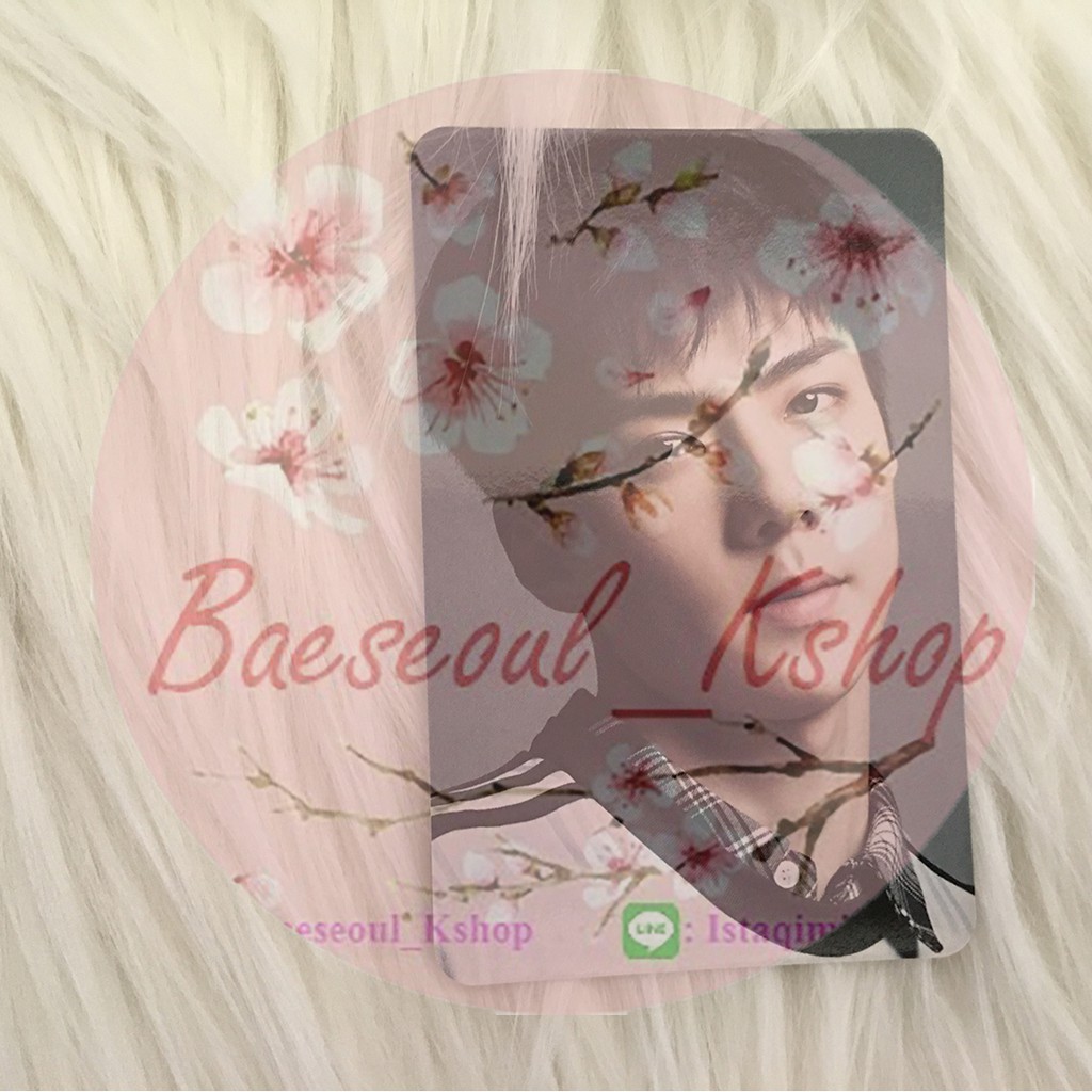 PHOTOCARD EXO SEHUN JAPAN COUNTDOWN OFFICIAL FROM ALBUM READYSTOCK