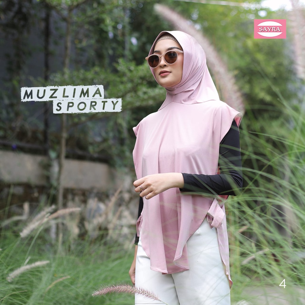 Jilbab Instan Bergo Muzlima Sporty Ori Sayra SAYRA1-DUSTY