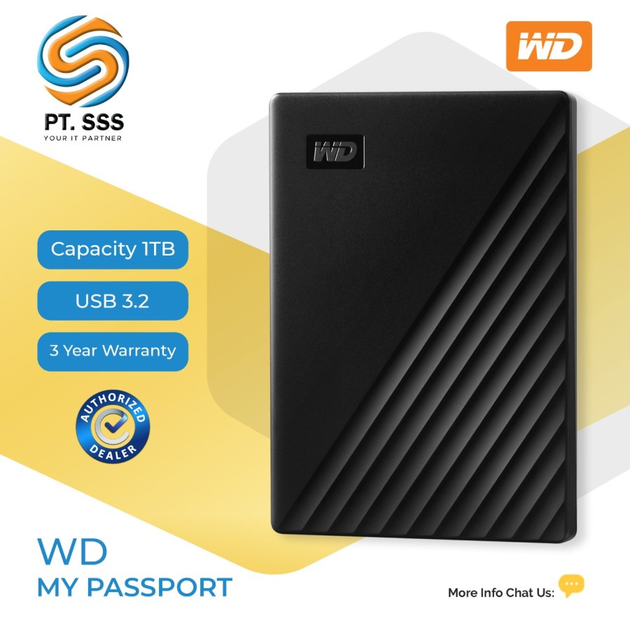 Jual Wd My Passport 1tb Hdd Hardisk Hardisk Eksternal Usb 3 2