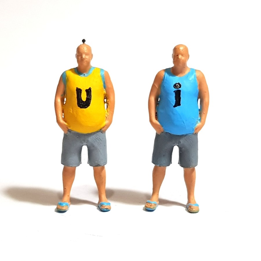 Figure Ipin Upin dewasa skala 1-64 diorama - painted