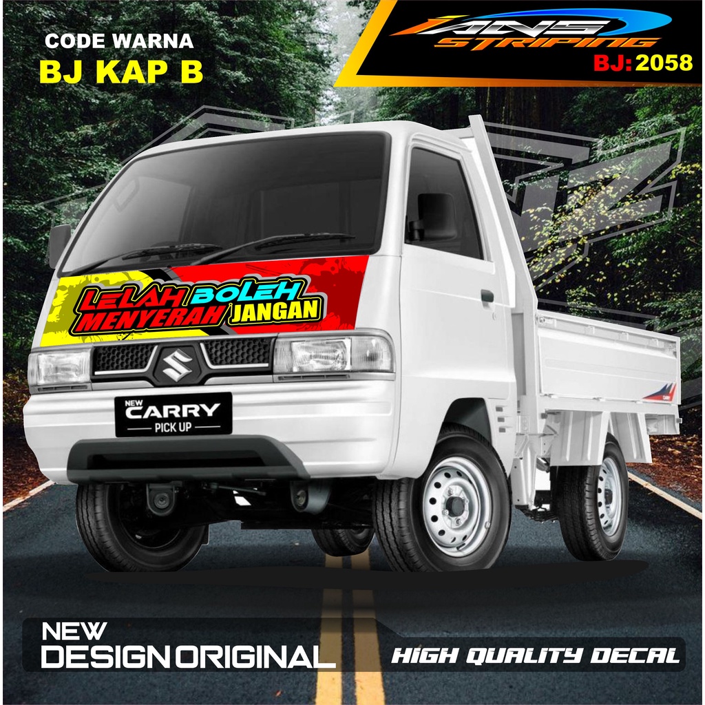 STICKER KAP DEPAN CARRY L300 PICK UP / STIKER KABIN CARRY L300 / STIKER KAP CUP DEPAN L300 PICK UP / STIKER MOBIL