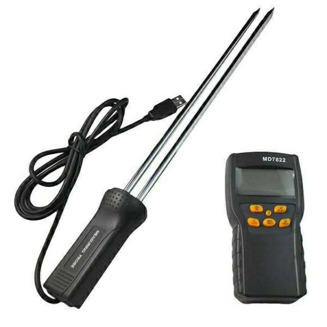 Digital Grain Moisture Temperature Meter Tester Measuring Probe