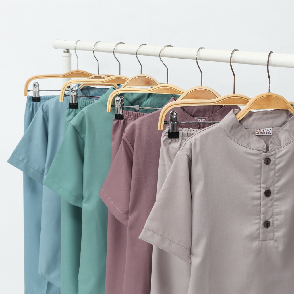 (BAJU KOKO ANAK) Setelan Koko Anak Laki-laki Baju Koko Anak Lengan Pendek  Pakaian Anak Laki-laki Se