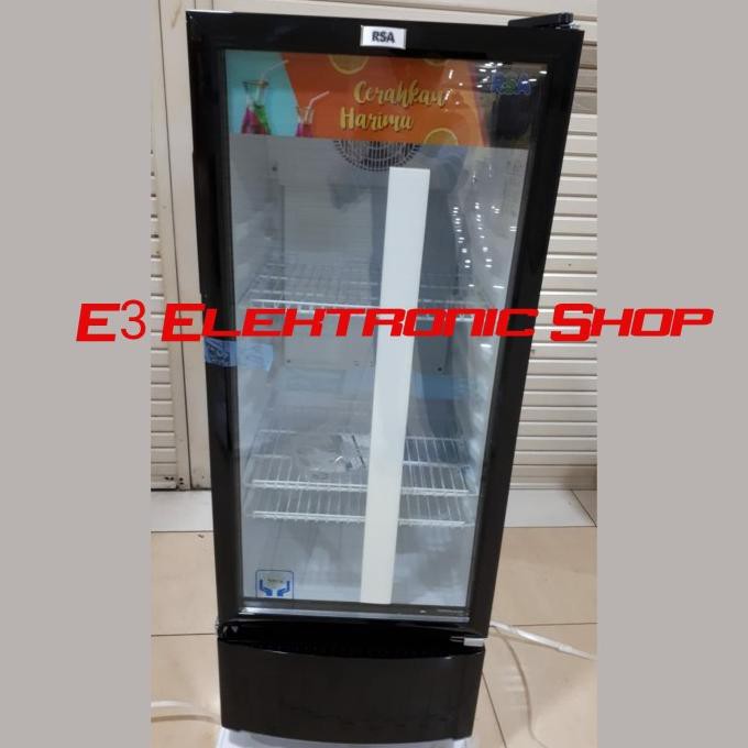 Display Cooler Showcase RSA Agate 200 Kulkas Kaca Pendingin Minuman