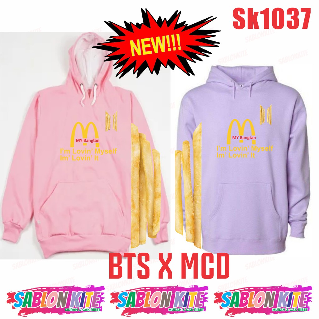 MURAH!!! HOODIE KPOP KPOPxMCD MCD MY SK1037 UNISEX FLEECE