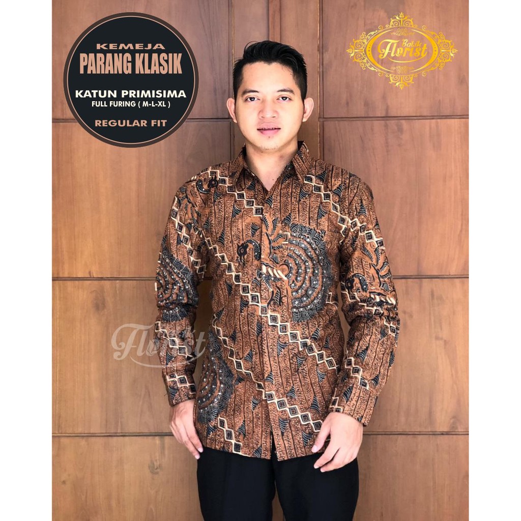 PARANG KLASIK Kemeja Batik Pria Full Furing Katun Primisima