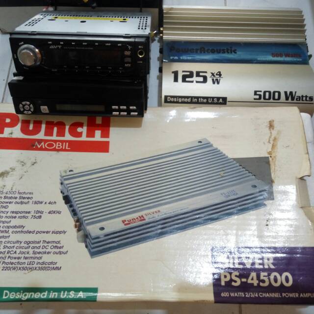 Dijual sound system mobil+power amplifier+power acoustic