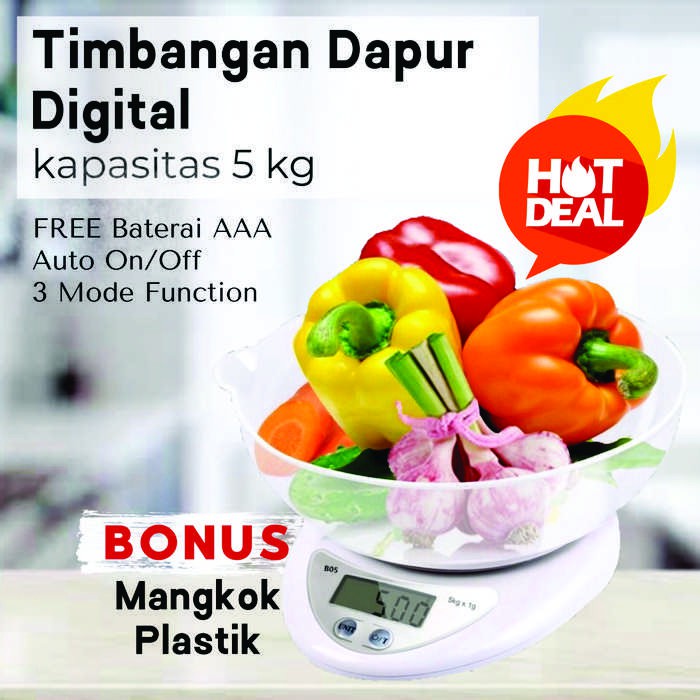 Timbangan dapur digital timbangan kue digital free mangkok serbaguna