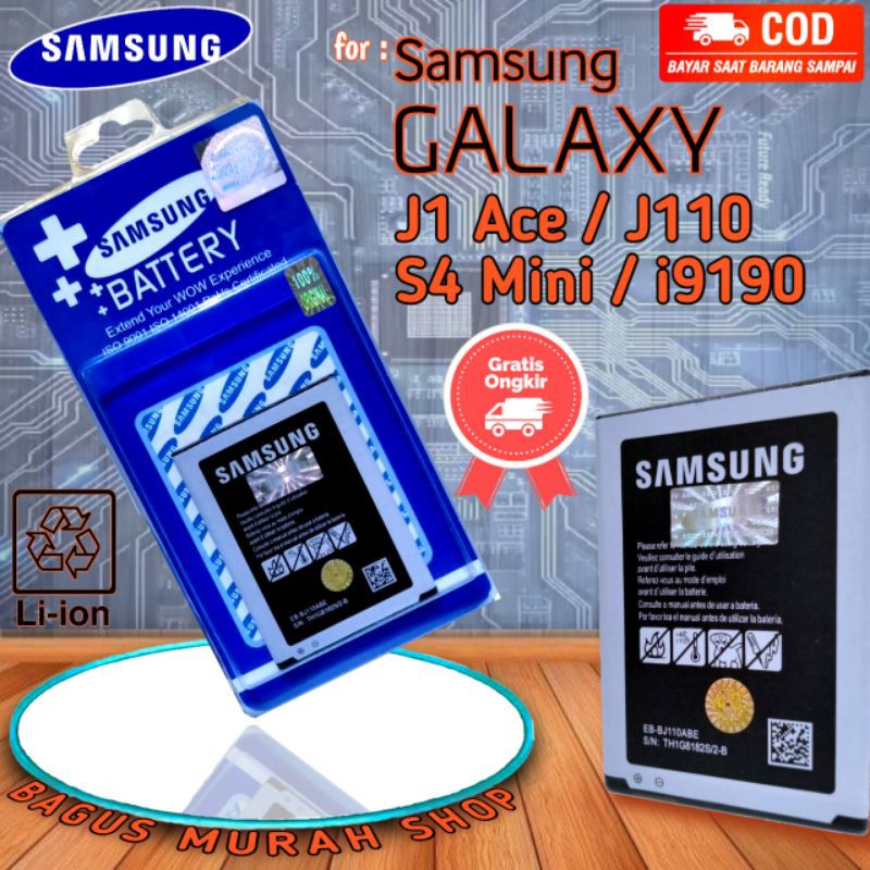 Baterai Batre Battery Hp Samsung Galaxy J1 Ace J110 S4 mini i9190 Batrai handphone j1ace EB BJ110ABE