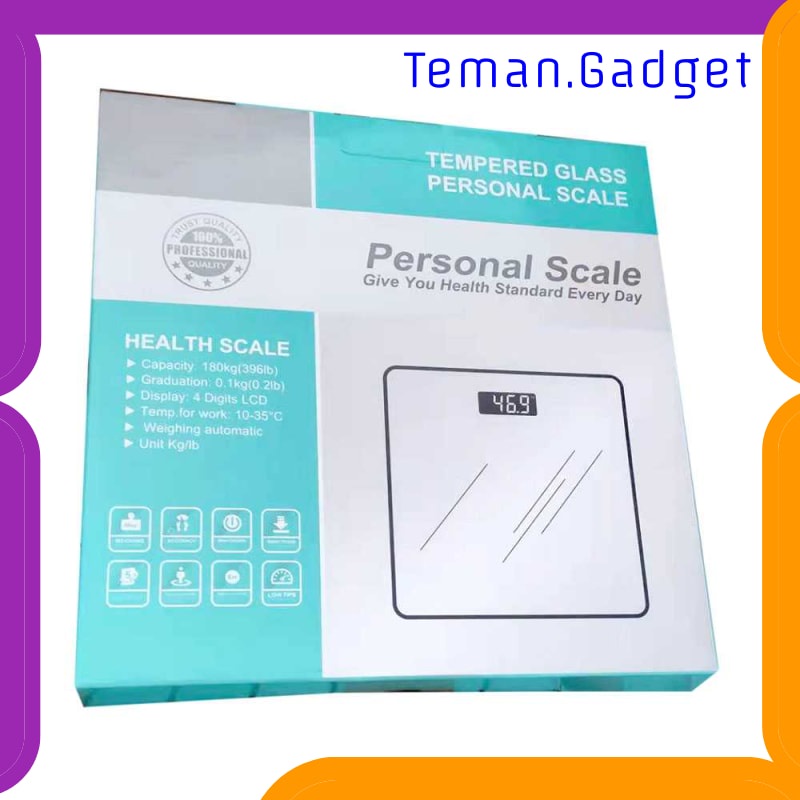 TG-FE336 TAFFWARE TIMBANGAN BADAN DIGITAL + TEMPERATURE USB RECHARGEABLE SC-12U