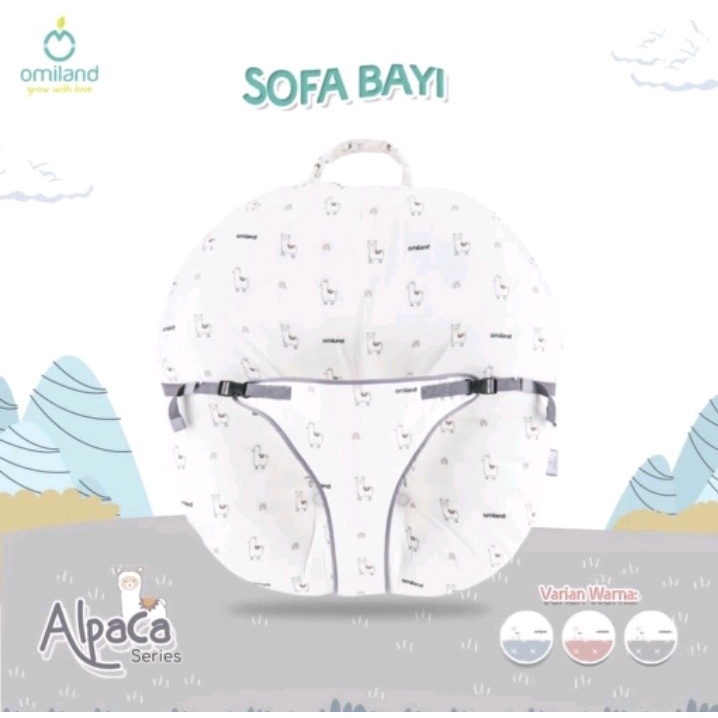 2KG Omiland Sofa Bayi Tempat TIdur Matras Bayi Belajar Duduk Multifungsi Motif Alpaca Hadiah Bayi Baby Gift Set Bayi online shop